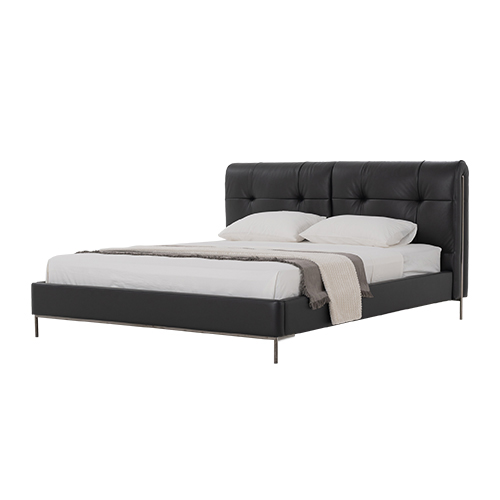 Aurielle leather bed