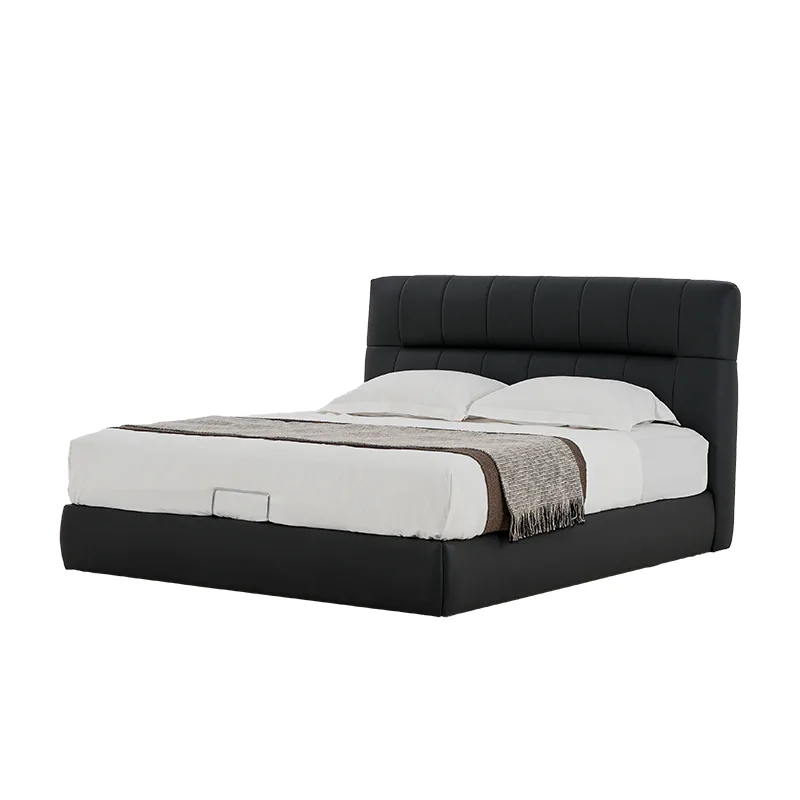 Astrelle leather bed