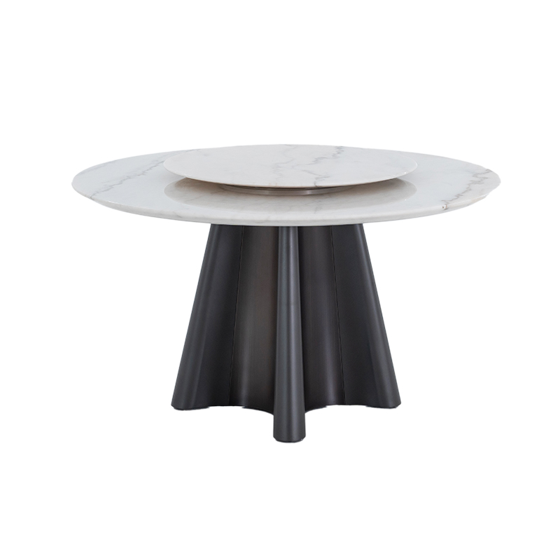Époque natural marble dining table