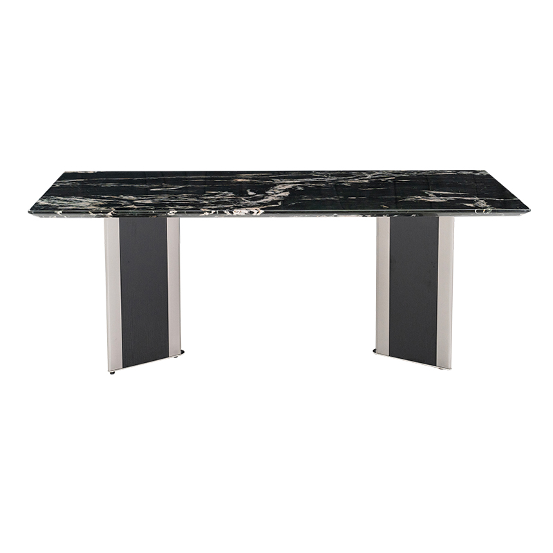 Virelle natural marble dining table