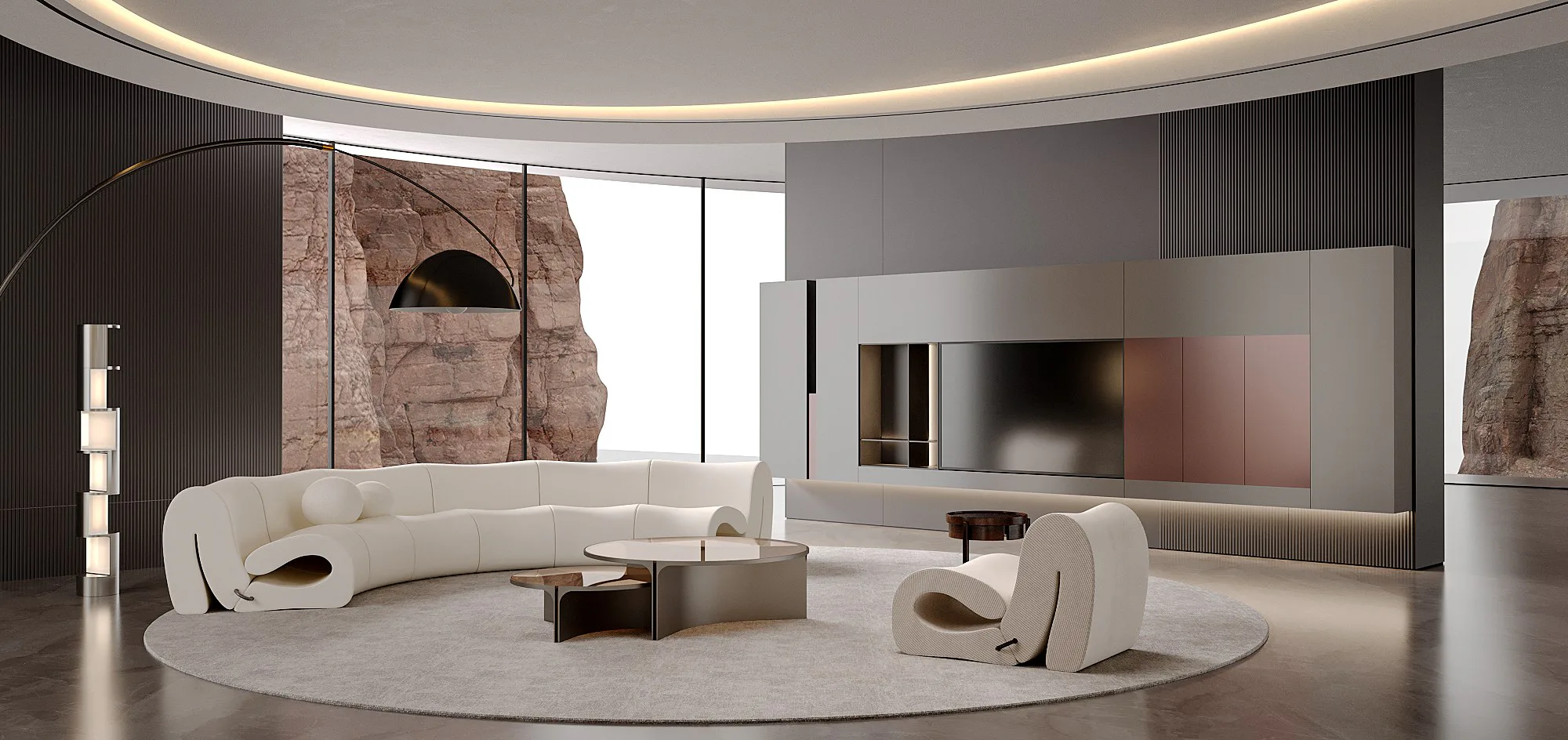 Morandi whole-home customisation living room