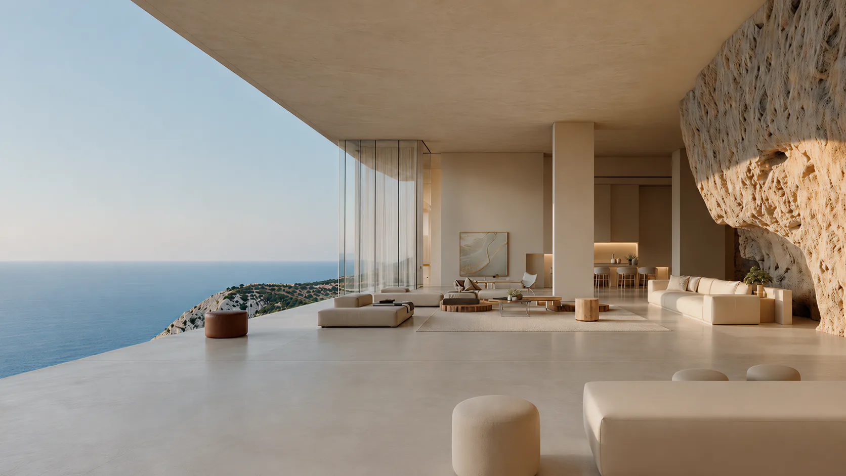 Open West Coast residence overlooking the sea, inspiration for BEVERLY