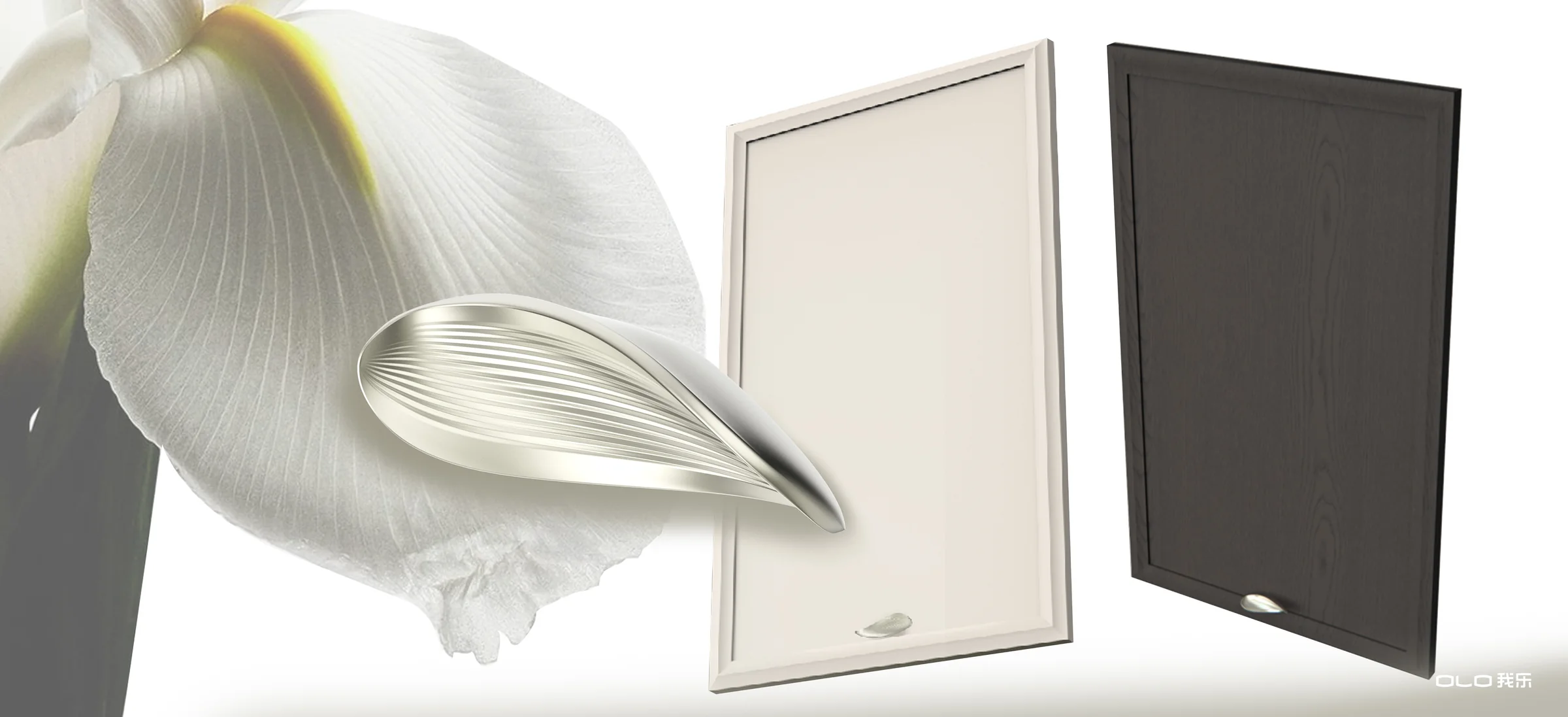 BLOSSOMING leaf-inspired handle concept and cabinet door profiles