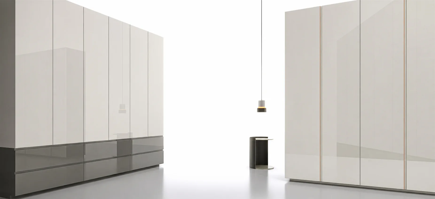 BOFEI PRO full-height wardrobe with slim accent line