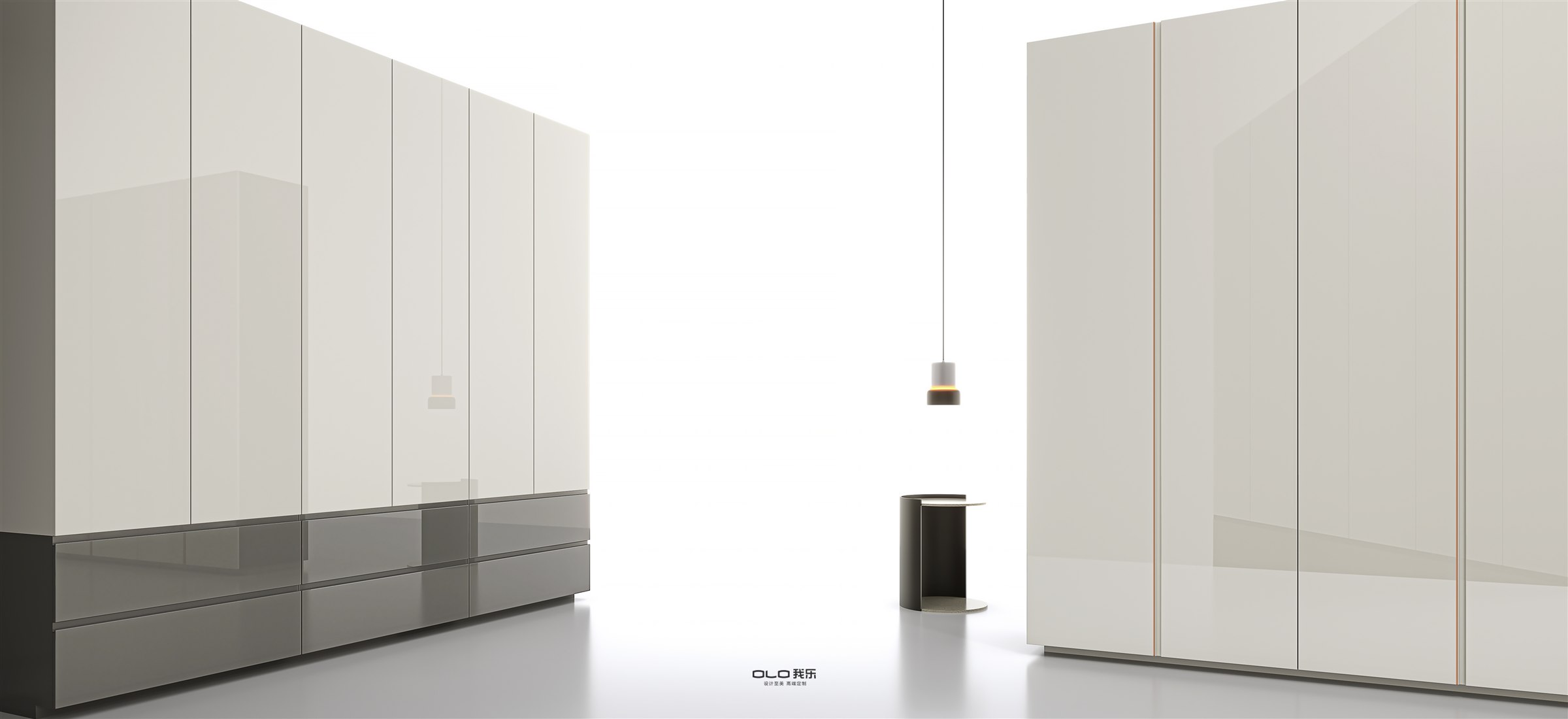 BOFEI PRO full-height wardrobe with slim accent line
