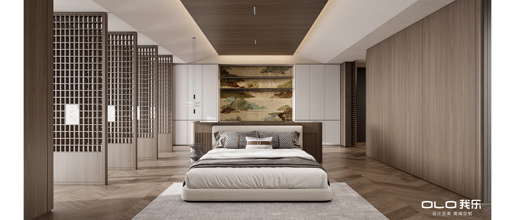 CHONGSU 2046 refined New-Chinese bedroom