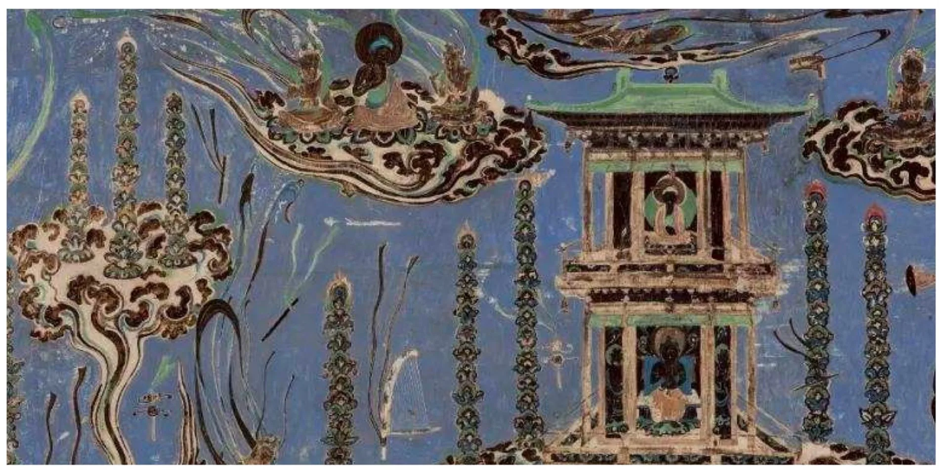 Dunhuang mural art inspiring the WOOD-SHADOW DUNHUANG collection