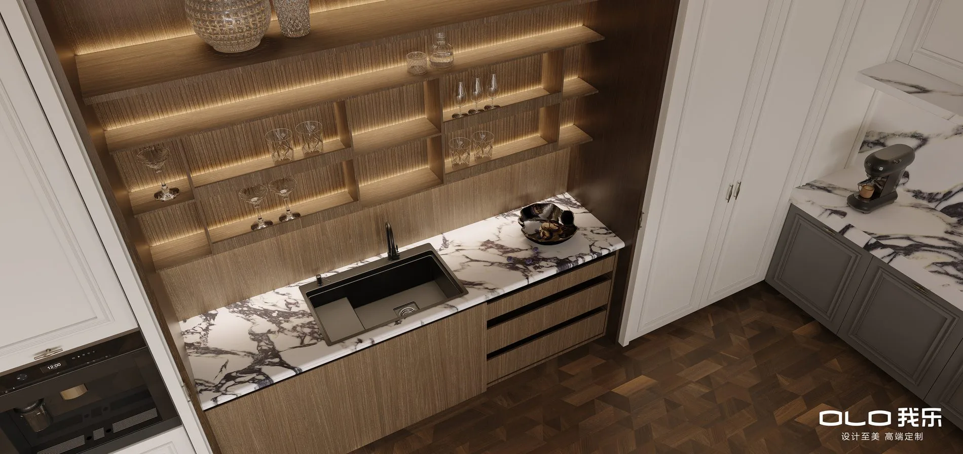 FASEN material and cabinetry details
