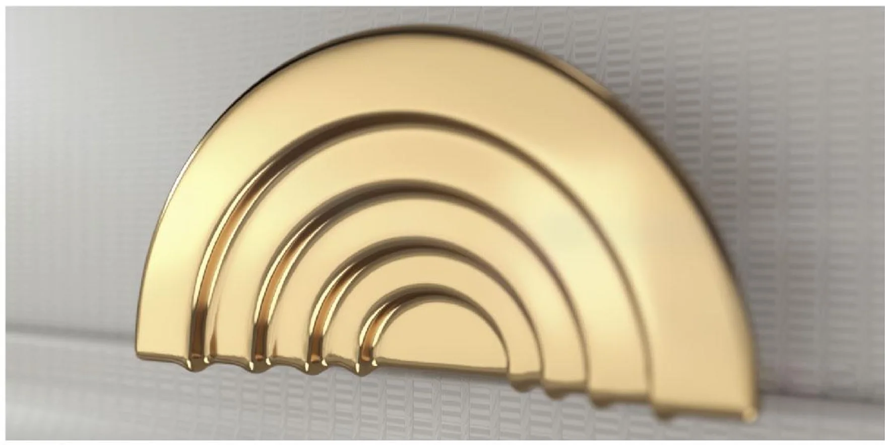 INGREECE concentric gold handle inspired by the Epidaurus theatre