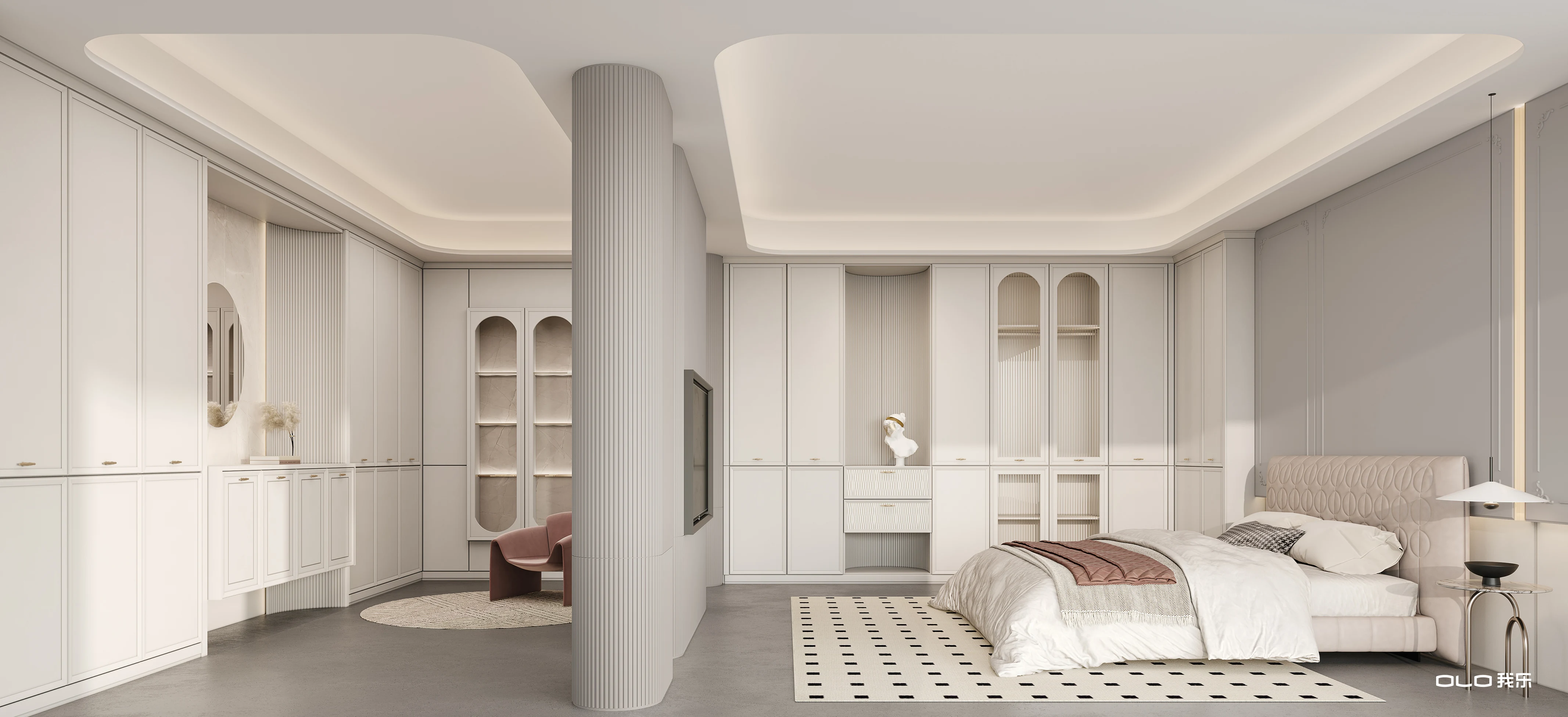 JENNY whole-home suite in warm ivory and muted rose