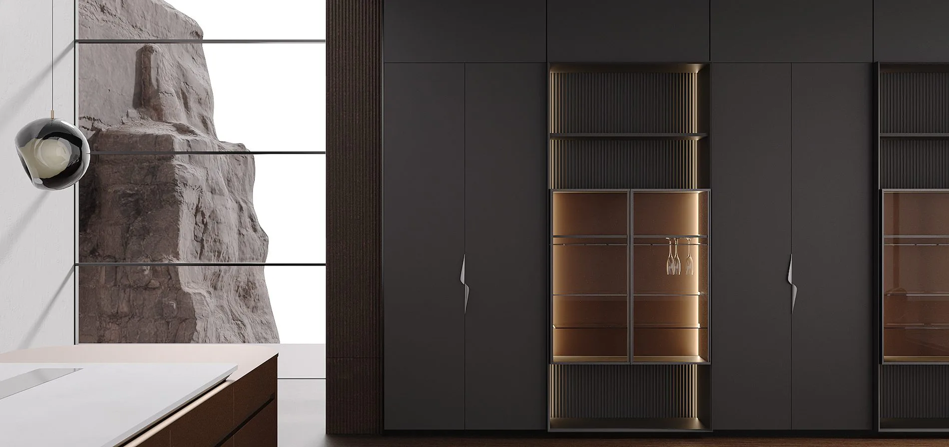 NEW MORANDI hardware and joinery detail
