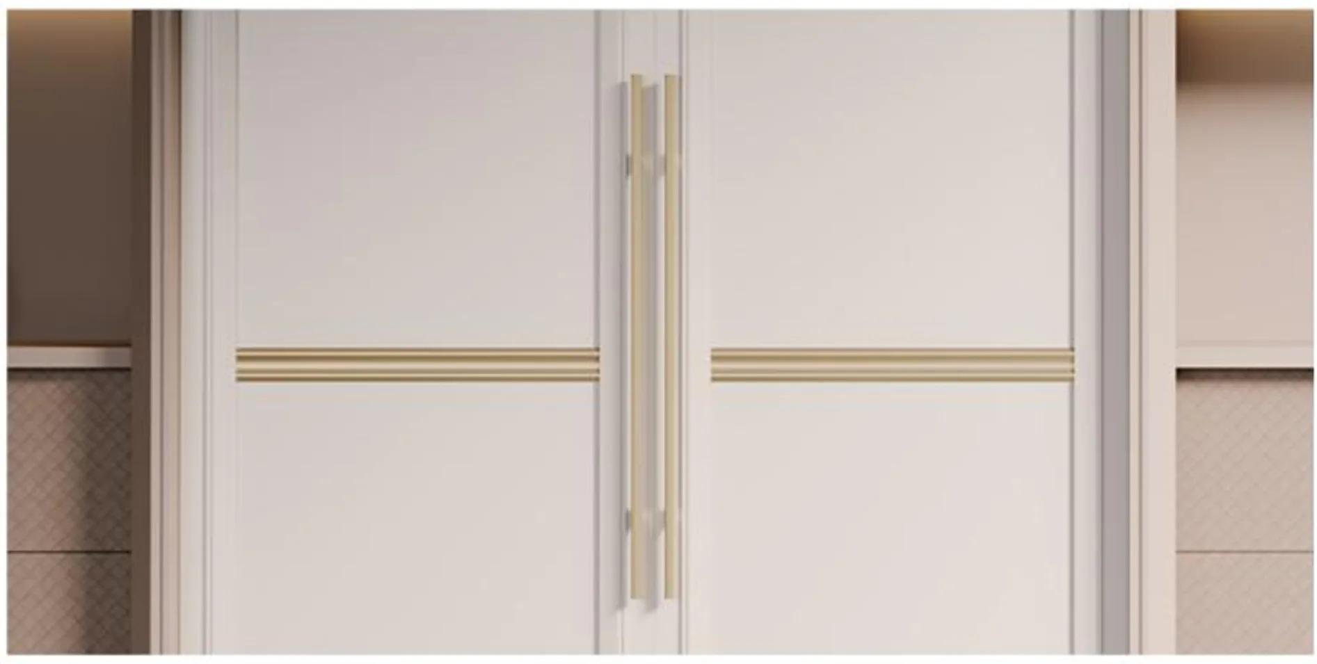 ROSA·ROMANTIC Ionic-inspired pull and door-panel detail