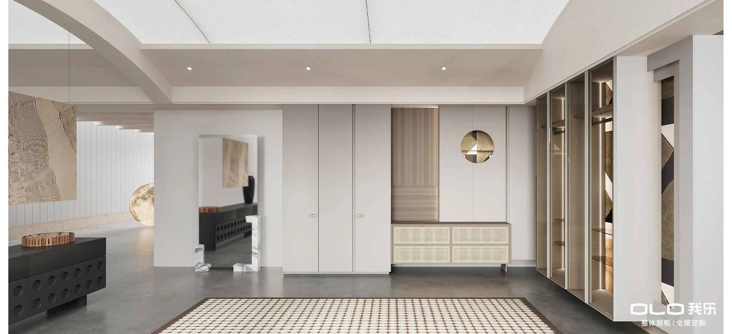 STELLAR cabinetry showing finely resolved material transitions
