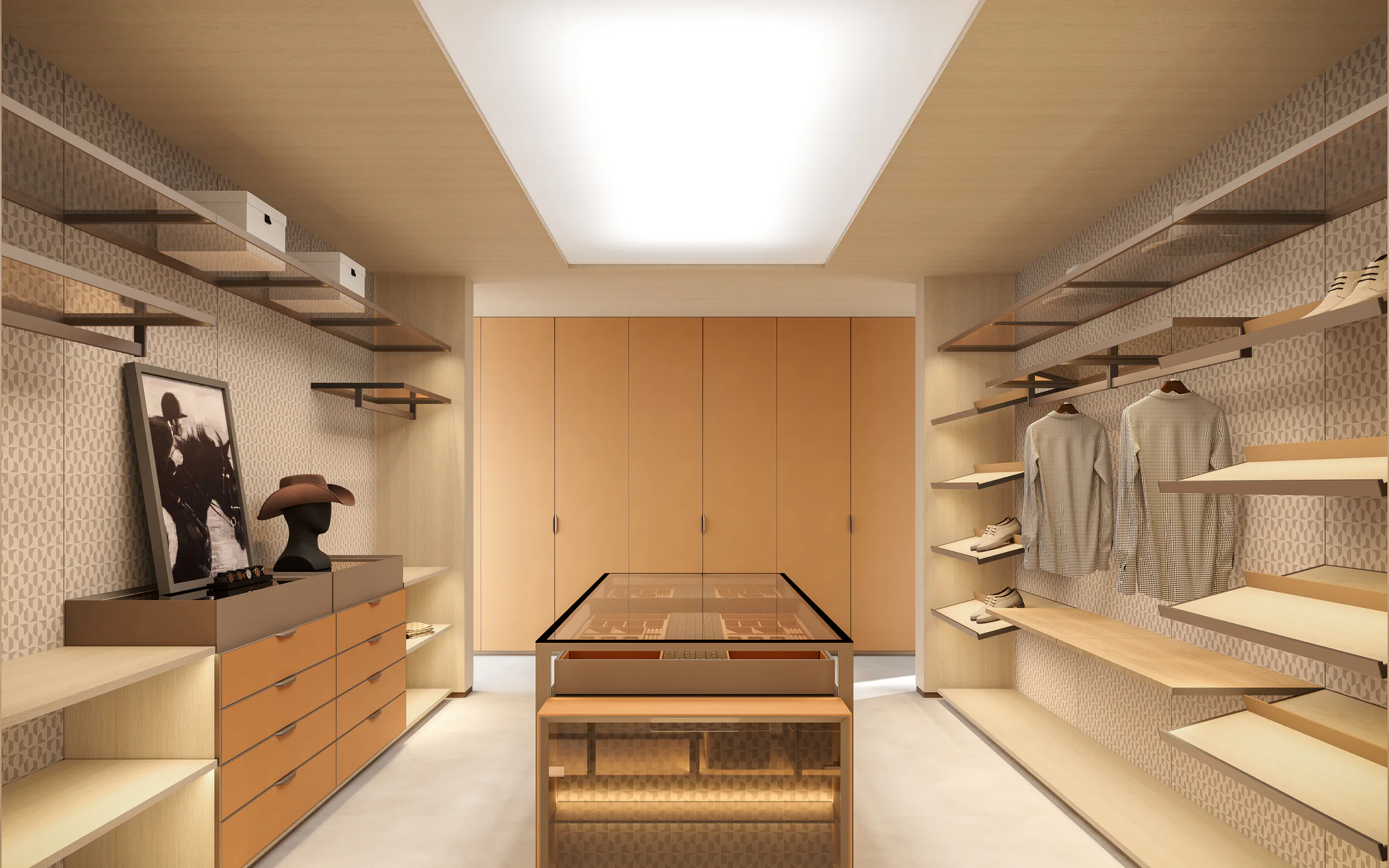 WEMBLEY illuminated cloakroom detailing