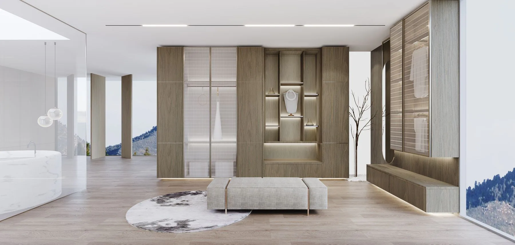 WOODWARD material and cabinetry details
