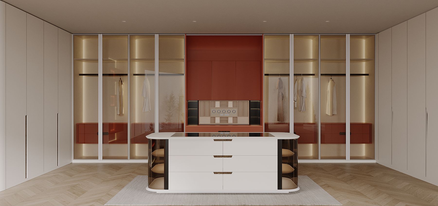 XINGMAN integrated living-room cabinetry
