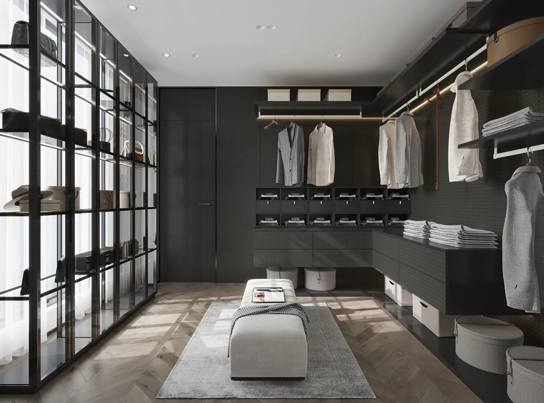 XUJIE material and cabinetry details