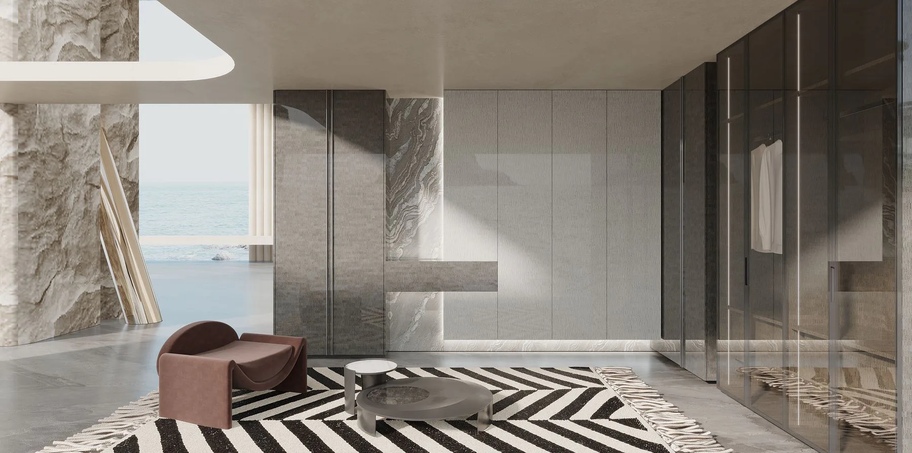 YINJI material and cabinetry details